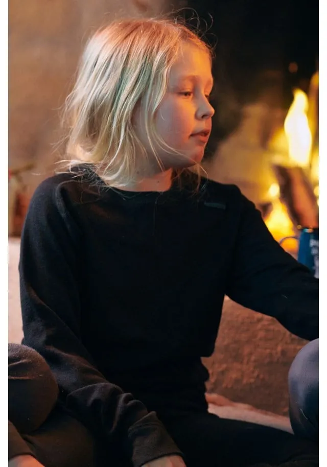 stormberg Rauland 2-lags ulltrøye - sort barn stormberg Rauland 2-lags ulltrøye - sort barn