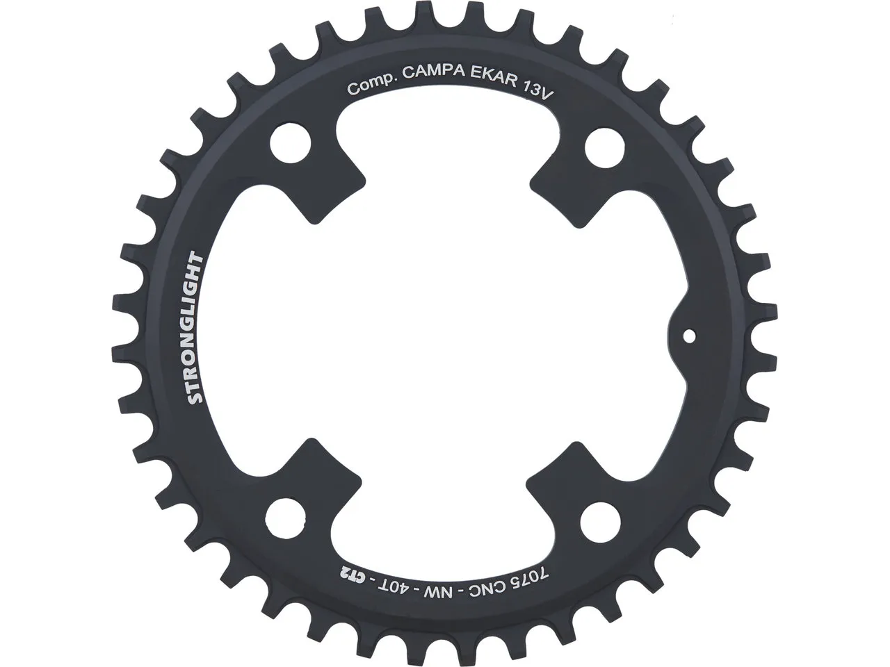 STRONGLIGHT CT2 Kettenblatt Campagnolo Ekar 13-fach, 4-Arm, 123 mm Lochkreis STRONGLIGHT CT2 Kettenblatt Campagnolo Ekar 13-fach, 4-Arm, 123 mm Lochkreis