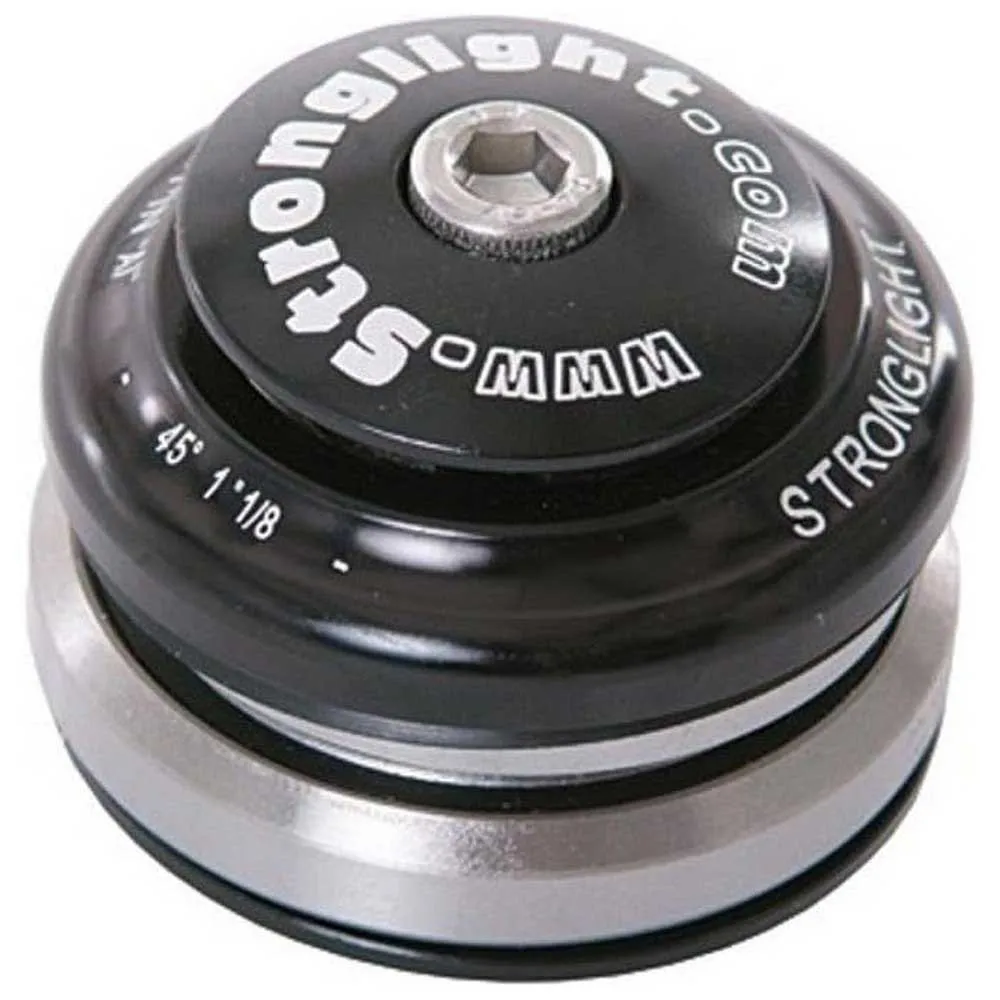 STRONGLIGHT Light In 1 1/8´´ Tapered Integrert Styrelager, Black, One Size