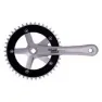 Sturmey Archer Kranksett, Black / silver, 170mm, 42t