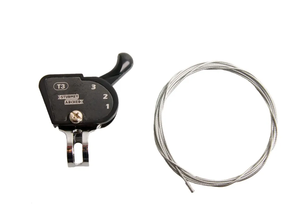 Sturmey Archer Tommelfinger gir til T3 3 Speed, Svart