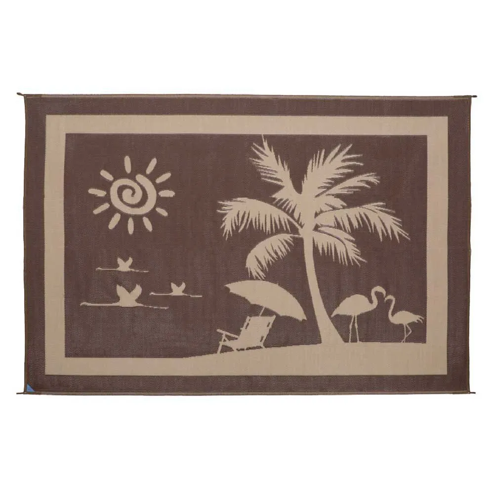 Stylish Camping Beach Paradise Matte, Brown / beige, 2.43 x 3.35m Stylish Camping Beach Paradise Matte, Brown / beige, 2.43 x 3.35m