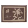 Stylish Camping Beach Paradise Matte, Brown / beige, 2.43 x 3.35m