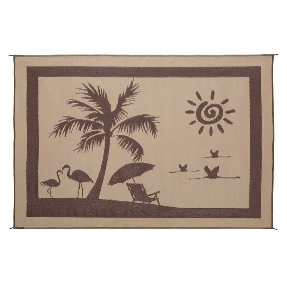 Stylish Camping Beach Paradise Matte, Brown / beige, 2.43 x 3.35m Stylish Camping Beach Paradise Matte, Brown / beige, 2.43 x 3.35m
