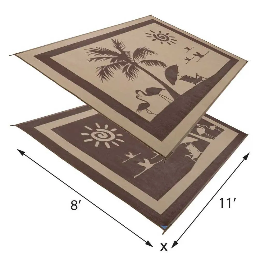 Stylish Camping Beach Paradise Matte, Brown / beige, 2.43 x 3.35m Stylish Camping Beach Paradise Matte, Brown / beige, 2.43 x 3.35m