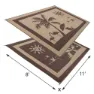 Stylish Camping Beach Paradise Matte, Brown / beige, 2.43 x 3.35m