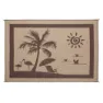 Stylish Camping Beach Paradise Matte, Brown / beige, 2.43 x 3.35m