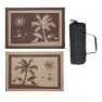 Stylish Camping Beach Paradise Matte, Brown / beige, 2.43 x 3.35m