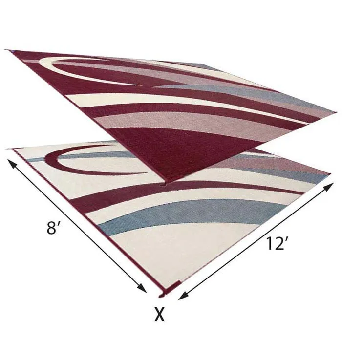 Stylish Camping Graphic Ga5 Matte, Burgundy / beige, 2.43 x 3.65m Stylish Camping Graphic Ga5 Matte, Burgundy / beige, 2.43 x 3.65m