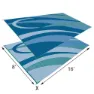 Stylish Camping Graphic Gb3 Matte, Blue / green, 2.43 x 4.87m