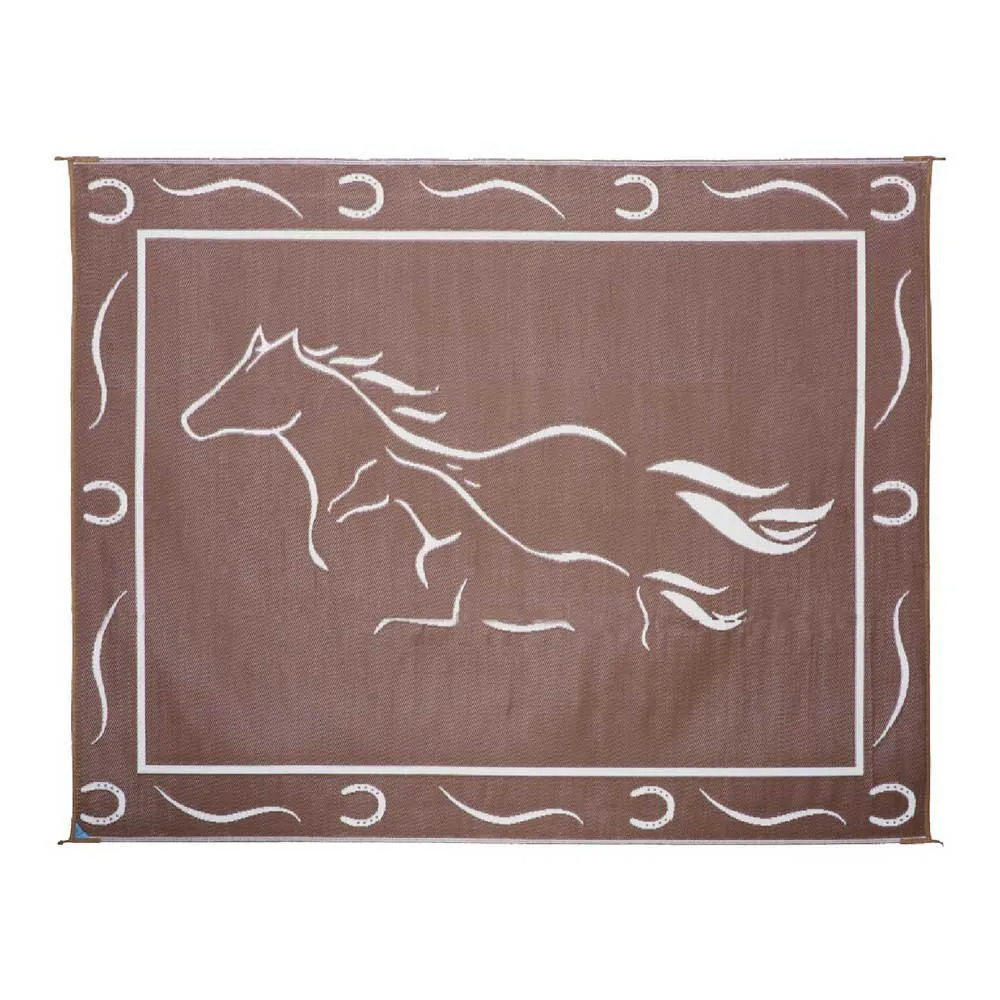 Stylish Camping Horses Gh8 Matte, Brown / white, 2.43 x 3.35m Stylish Camping Horses Gh8 Matte, Brown / white, 2.43 x 3.35m