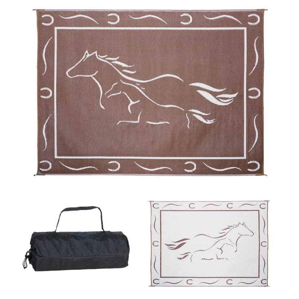 Stylish Camping Horses Gh8 Matte, Brown / white, 2.43 x 3.35m Stylish Camping Horses Gh8 Matte, Brown / white, 2.43 x 3.35m