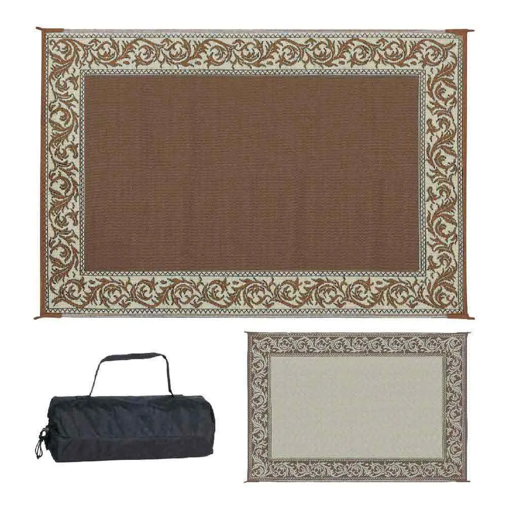 Stylish Camping Ra7 Matte, Burgundy / beige, 2.74 x 3.65m