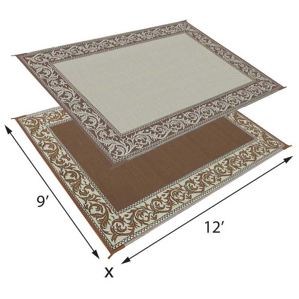 Stylish Camping Ra7 Matte, Burgundy / beige, 2.74 x 3.65m