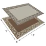 Stylish Camping Ra7 Matte, Burgundy / beige, 2.74 x 3.65m