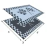 Stylish Camping Racing Flag Matte, Black / white, 1.82 x 2.74m
