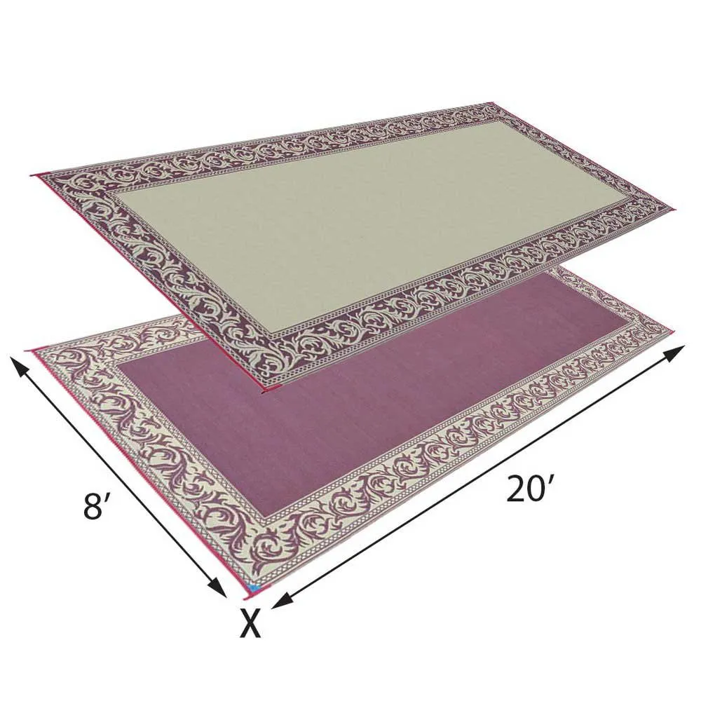 Stylish Camping Rc5 Matte, Burgundy / beige, 2.43 x 6m Stylish Camping Rc5 Matte, Burgundy / beige, 2.43 x 6m