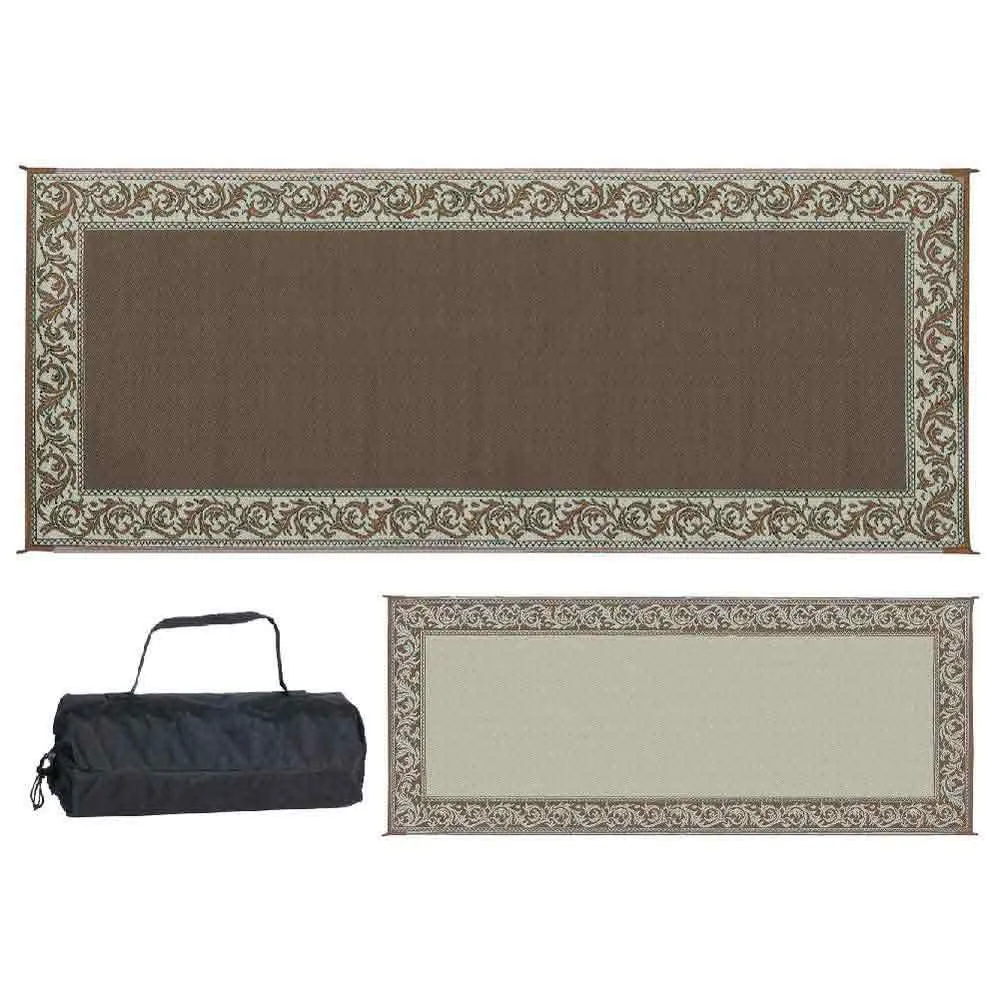 Stylish Camping Rc7 Matte, Burgundy / beige, 2.43 x 6m