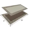 Stylish Camping Rc7 Matte, Burgundy / beige, 2.43 x 6m