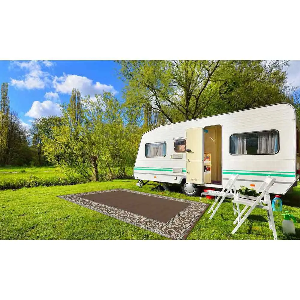 Stylish Camping Rd7 Matte, Brown / beige, 1.82 x 2.74m