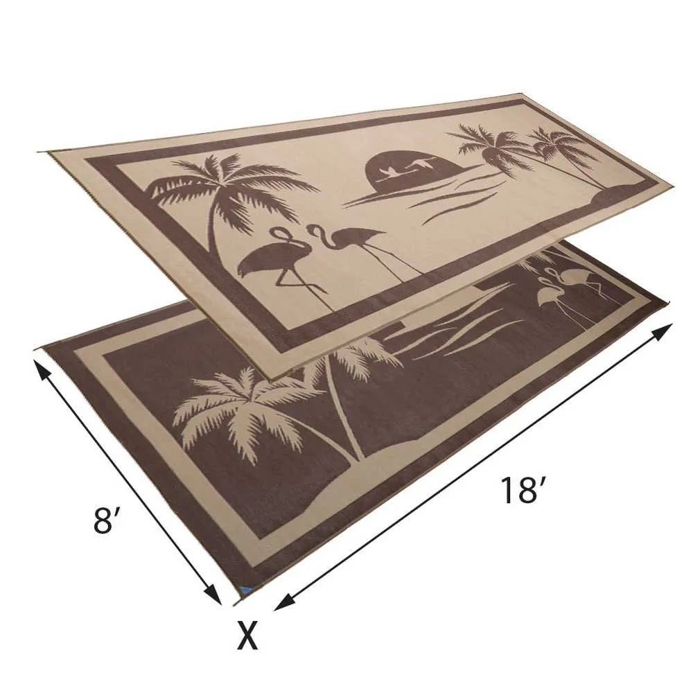 Stylish Camping Tropical Oasis Matte, Brown / beige, 2.43 x 5.48m Stylish Camping Tropical Oasis Matte, Brown / beige, 2.43 x 5.48m