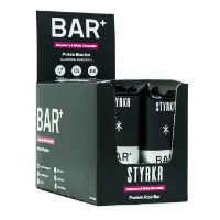 Styrkr Bar Plus Proteinbarerboks Bringebær Og Hvit Sjokolade 12 Enheter Styrkr Bar Plus Proteinbarerboks Bringebær Og Hvit Sjokolade 12 Enheter