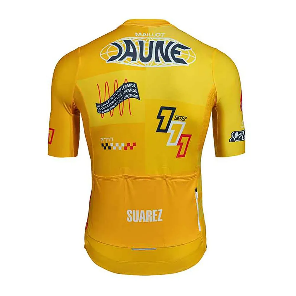 Suarez Jaune Tour De Fancia 2024 Kort Ermet Trøye, Yellow