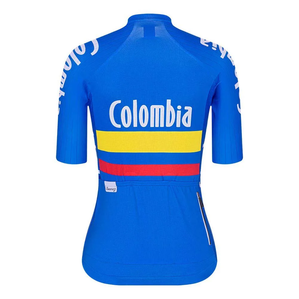 Suarez Performance Colombia Federation 2.0 2021 Kort Ermet Trøye, Blue