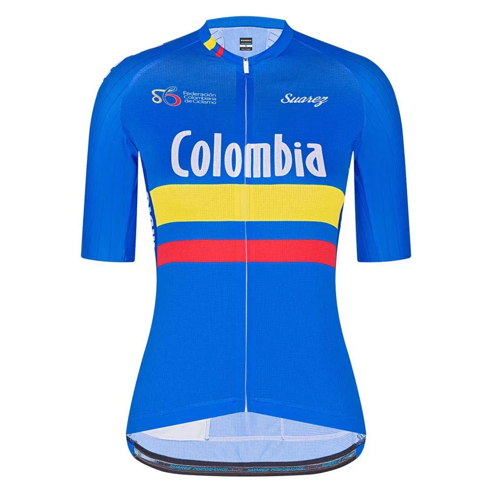 Suarez Performance Colombia Federation 2.0 2021 Kort Ermet Trøye, Blue