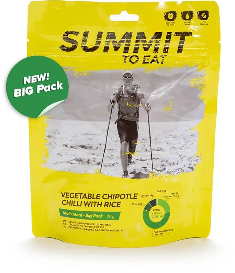 Summit To Eat Big Dinner Vegetable Chipotle Chilli w/Rice veget
