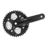 SunRace Fcm500 7/8s Kranksett, Black / silver, 170mm, 42/34-24t
