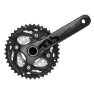SunRace Ms50 Kranksett, Black, 175mm, 40-30-22t