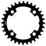SunRace Narrow-wide Bcd 104 Kjettingring, Black, 32t