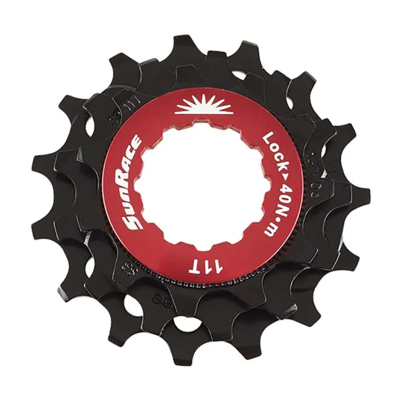 SunRace Spcs12 Tannhjul Refurbished, Black / red, 10-12-14t
