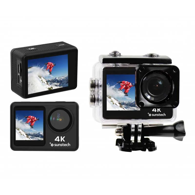 Sunstech Wifi 4k Actionkamera, Black, One Size