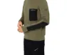 Olive night melange/jet black