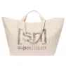 super.natural Arabasque Logo Veske, Natural white