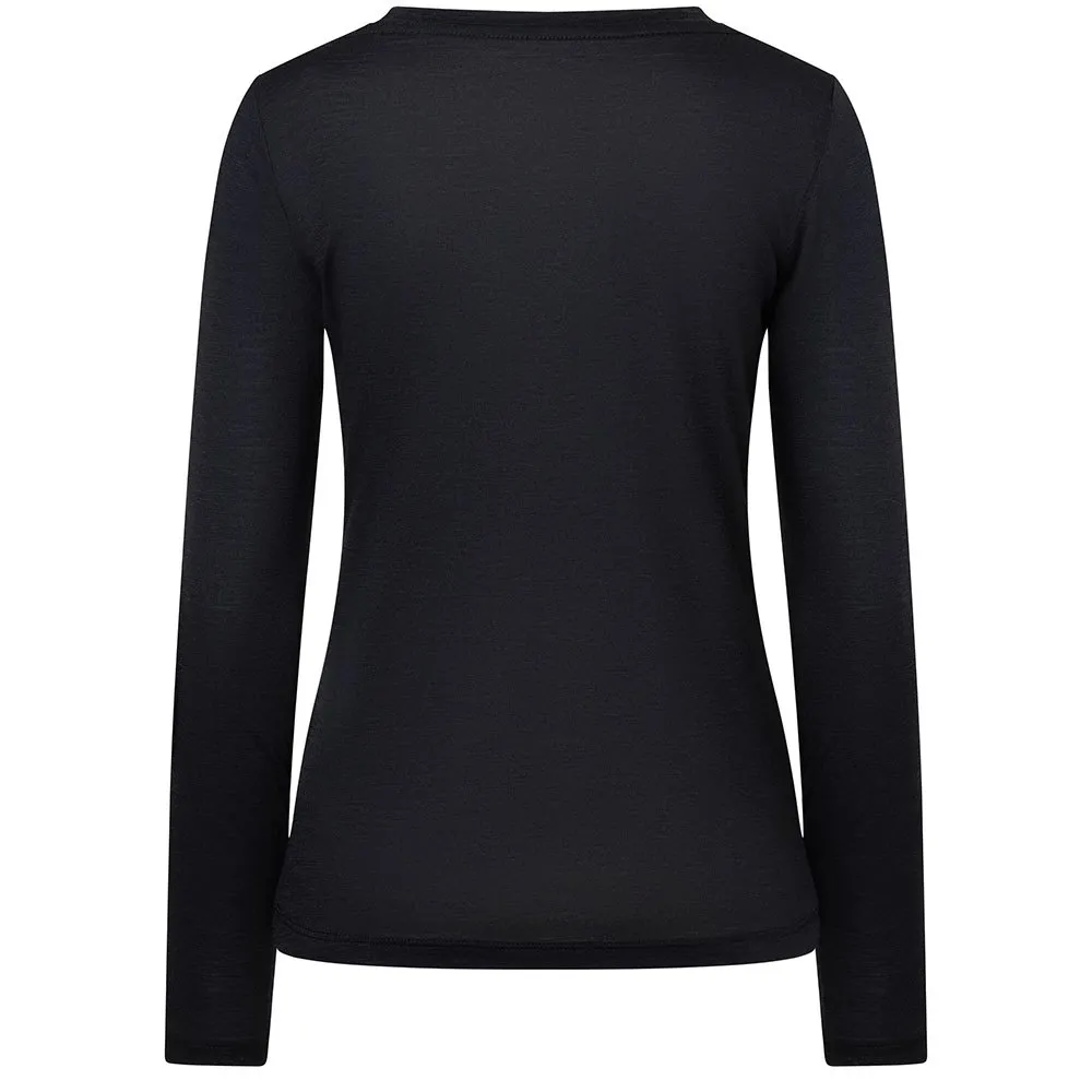 super.natural Bergglück Langarmet T-skjorte, Jet black / copper