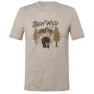 super.natural Better A Fish Than Me Kortarmet T-skjorte, Vintage khaki melange / various