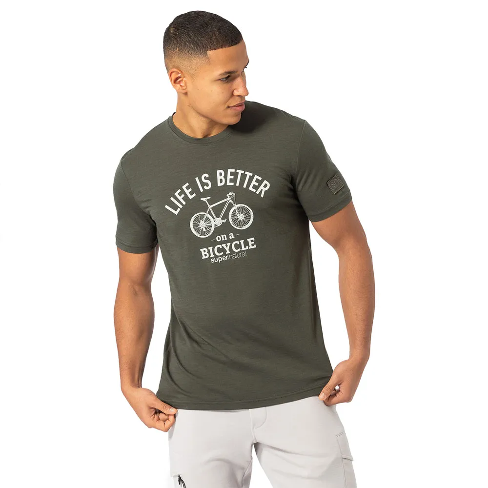 super.natural Better Bike Bio Kortarmet T-skjorte