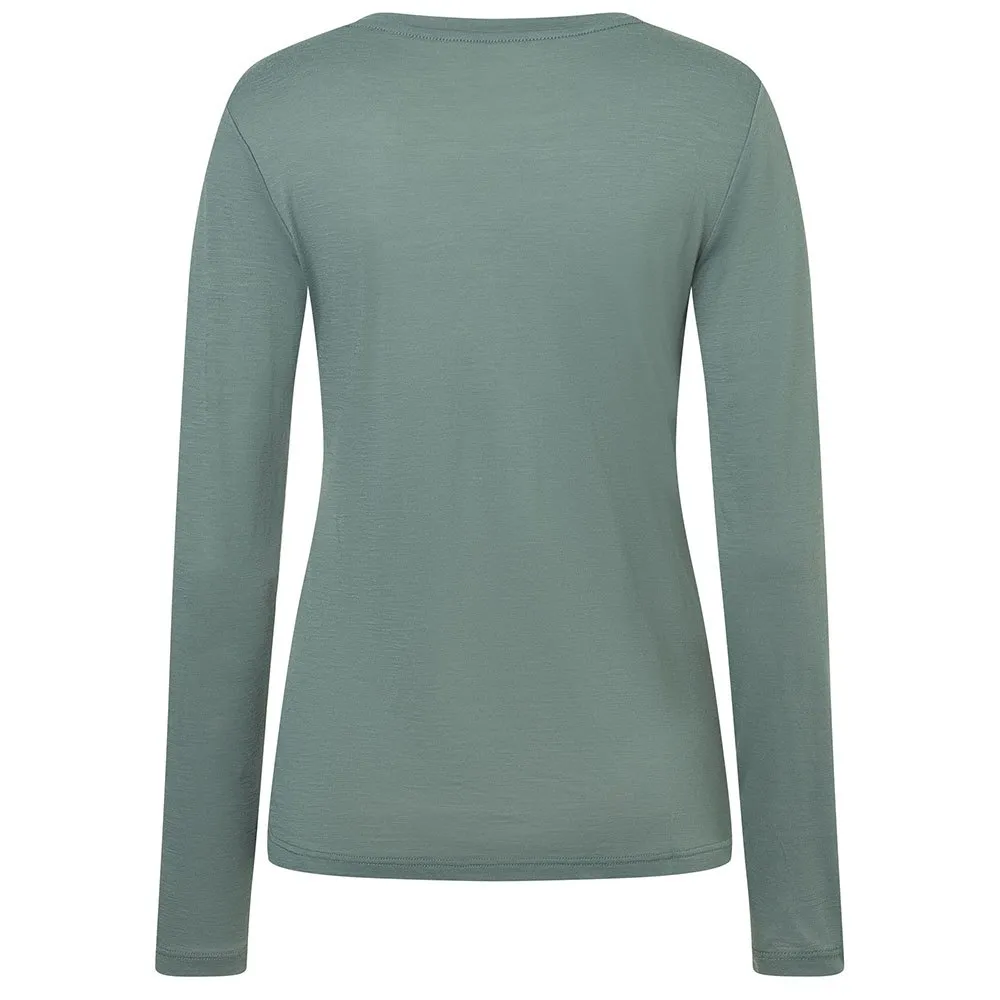 super.natural Mat Langarmet T-skjorte, Balsam green / various super.natural Mat Langarmet T-skjorte, Balsam green / various