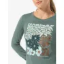 super.natural Mat Langarmet T-skjorte, Balsam green / various