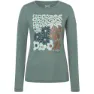 super.natural Mat Langarmet T-skjorte, Balsam green / various