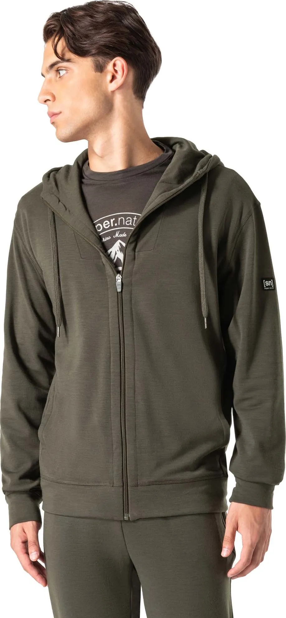 super.natural Men's Everyday Hoodie, Black ink