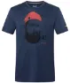 super.natural Men's Sn Sailor Tee Blue Iris Melange/Jet Black/High Risk Red