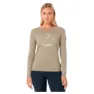 super.natural Mountain Mandala Tree Langarmet T-skjorte, Fallen rock / feather grey / copper