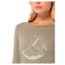 super.natural Mountain Mandala Tree Langarmet T-skjorte, Fallen rock / feather grey / copper