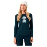 super.natural Snow Cat Langarmet T-skjorte, Blueberry / various