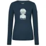 super.natural Snow Cat Langarmet T-skjorte, Blueberry / various