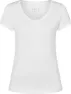 super.natural Women's Base V-Neck Tee 140, Fresh white